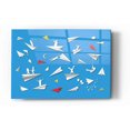 thumbnail image 1 of Epic Art 'Paper Planes' Acrylic Glass Wall Art, 16"x24", 1 of 2