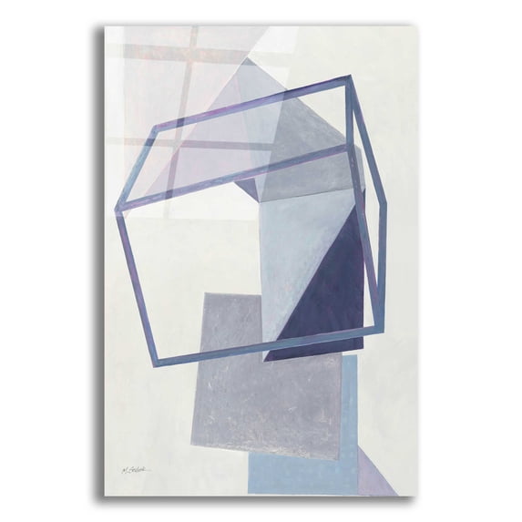 Epic Art 'Paper Trail III Crop' by Mike Schick, Acrylic Glass Wall Art, 12"x16"