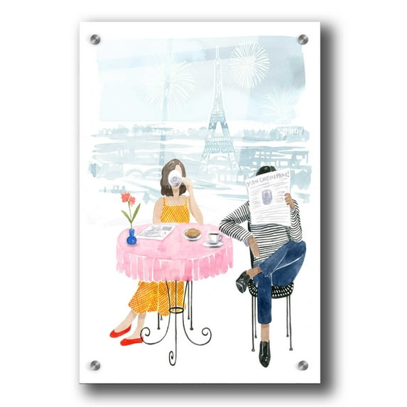 Epic Art 'Paris in Love II' by Grace Popp, Acrylic Glass Wall Art, 24"x36"