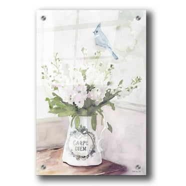 Epic Art 'Parisian Pot 3' by Stellar Design Studio, Acrylic Glass Wall Art, 24"x36"