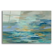 Epic Art 'Pastel Blue Sea' by Silvia Vassileva, Acrylic Glass Wall Art, 24"x16"