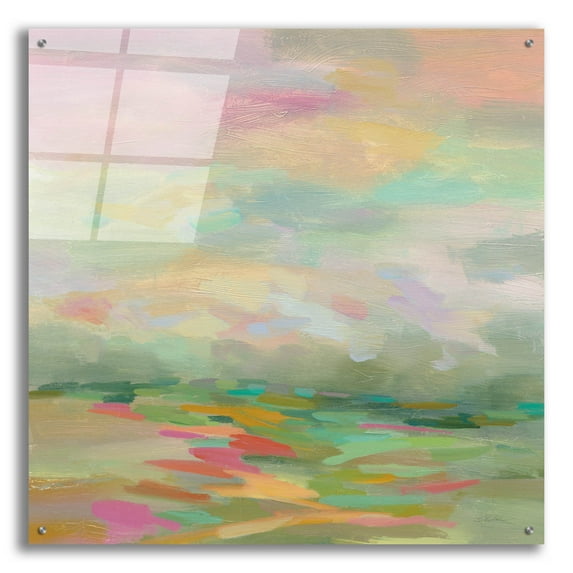 Epic Art 'Pastel Fields' by Silvia Vassileva, Acrylic Glass Wall Art, 36"x36"