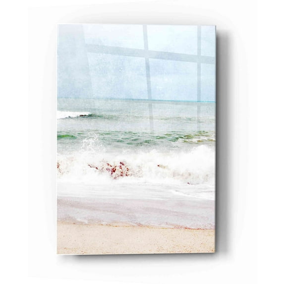 Epic Art 'Pastel Waves' by Linda Woods, Acrylic Glass Wall Art, 12"x16"