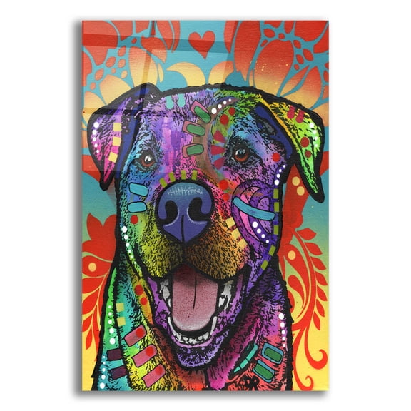 Epic Art 'Patrick' by Dean Russo, Acrylic Glass Wall Art, 12"x16"