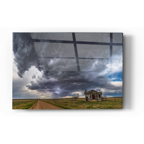 Epic Art "Pawnee School Storm" by Darren White, Acrylic Glass Wall Art, 24"x36"