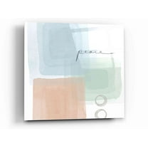 Epic Art 'Peace' by Linda Woods, Acrylic Glass Wall Art, 12"x12"