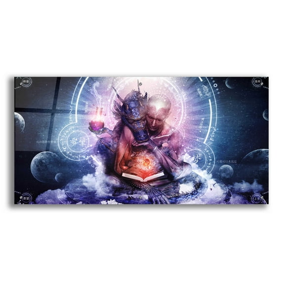 Epic Art 'Perhaps The Dreams Are Of Soulmates' by Cameron Gray, Acrylic Glass Wall Art, 48"x24"