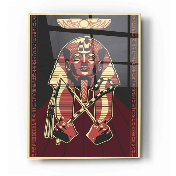 Epic Art 'Pharoah' Acrylic Glass Wall Art, 12"x16"