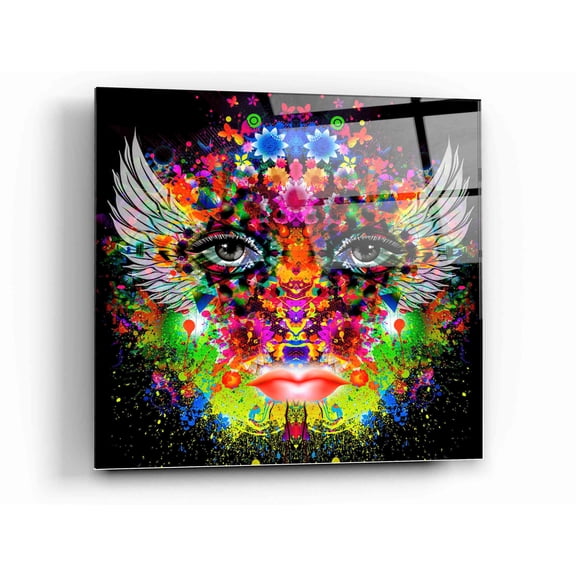 Epic Art 'Phoenix' Acrylic Glass Wall Art, 12"x12"