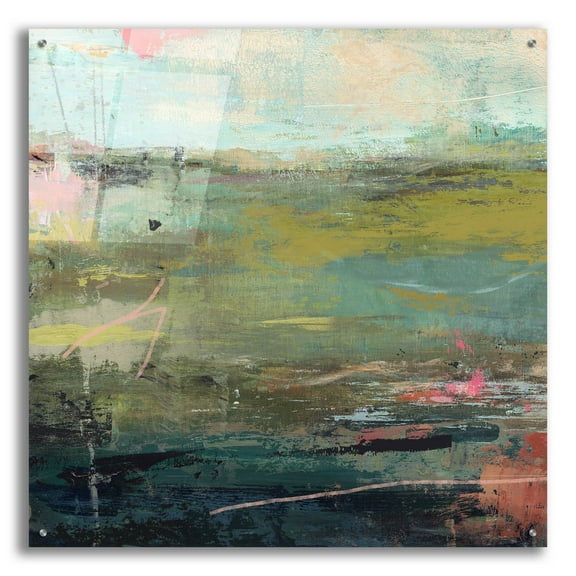 Epic Art 'Pine Forest No 2' by Suzanne Nicoll, Acrylic Glass Wall Art, 36"x36"