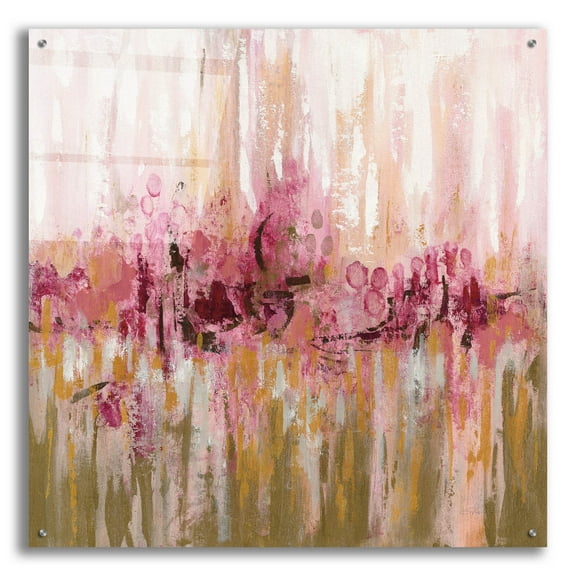 Epic Art 'Pink Reflections' by Silvia Vassileva, Acrylic Glass Wall Art, 36"x36"