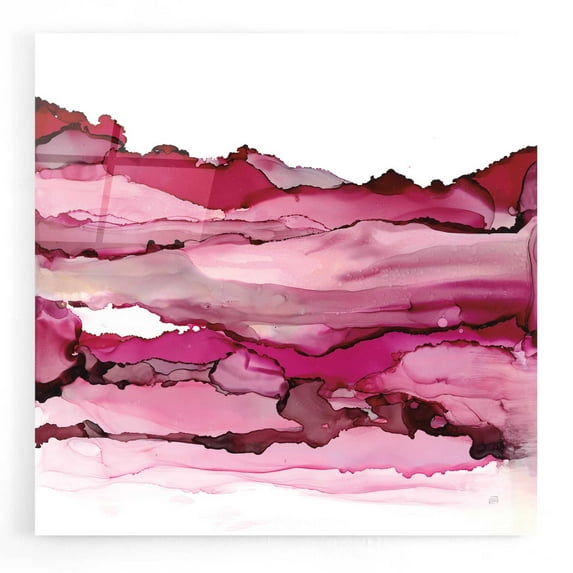Epic Art 'Pinkscape II' by Chris Paschke, Acrylic Glass Wall Art, 12"x12"