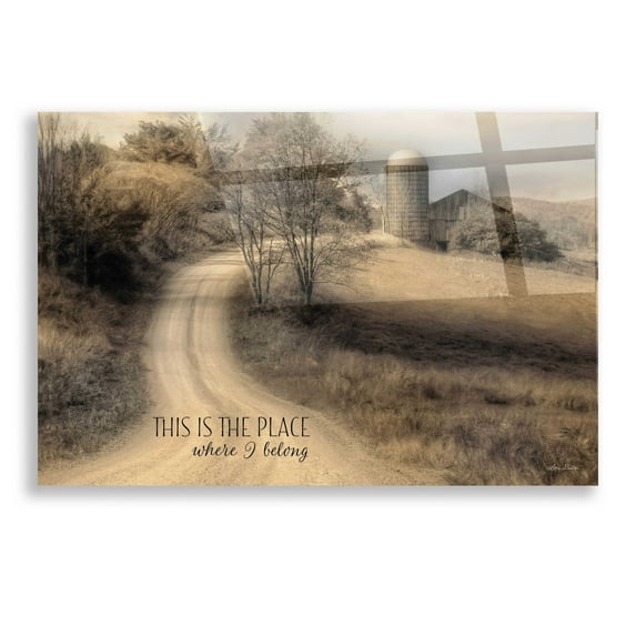 Epic Art 'Place Where I Belong' by Lori Deiter, Acrylic Glass Wall Art, 16"x12"
