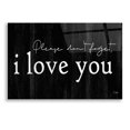 thumbnail image 1 of Epic Art 'Please Don't Forget' by Jaxn Blvd, Acrylic Glass Wall Art, 24"x16", 1 of 3