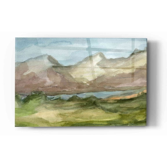 Epic Art 'Plein Air Landscape II' by Ethan Harper Acrylic Glass Wall Art, 12"x16"
