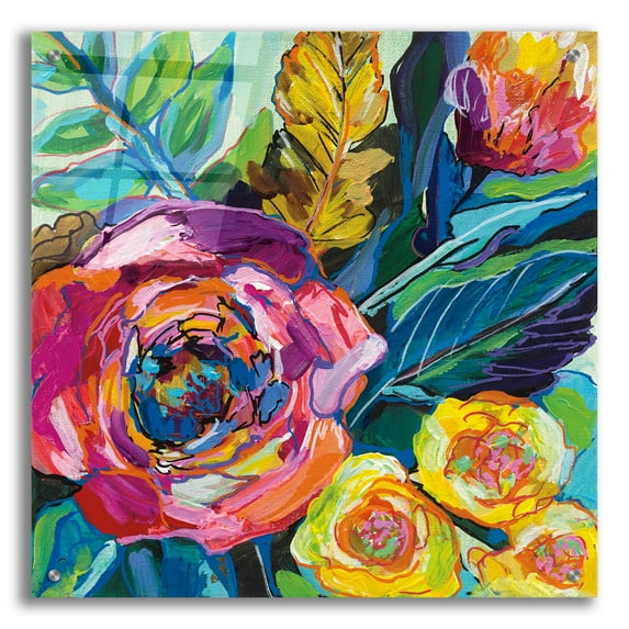 Epic Art 'Pop' by Jeanette Vertentes, Acrylic Glass Wall Art, 24"x24"