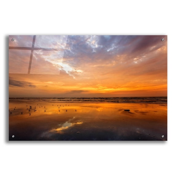 Epic Art 'Port Aransas Campground Sunrise' by Mike Jones, Acrylic Glass Wall Art, 36"x24"