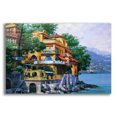 thumbnail image 1 of Epic Art 'Portofino Villa' by Howard Behrens Acrylic Glass Wall Art, 16"x12", 1 of 8