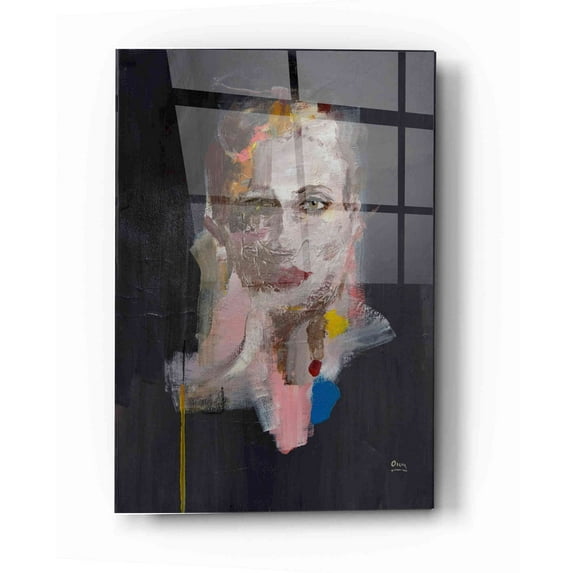 Epic Art 'Portrait 2' by Oscar Alvarez Pardo, Acrylic Glass Wall Art, 12"x16"