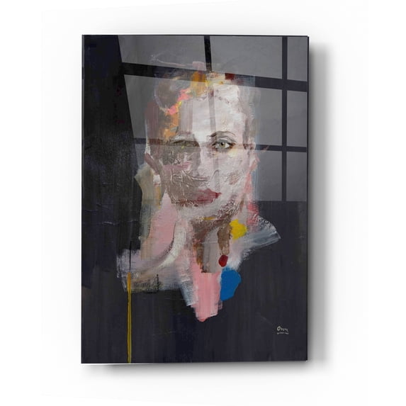 Epic Art 'Portrait 2' by Oscar Alvarez Pardo, Acrylic Glass Wall Art, 24"x36"