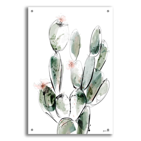 Epic Art 'Prickly Pear' by Green Lili, Acrylic Glass Wall Art, 24"x36"