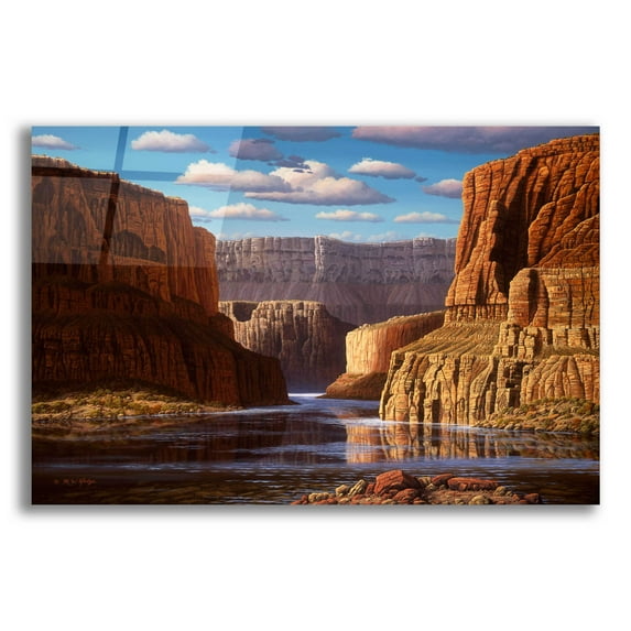 Epic Art 'Pristine Sanctuary' by R. Hed, Acrylic Glass Wall Art, 16"x12"