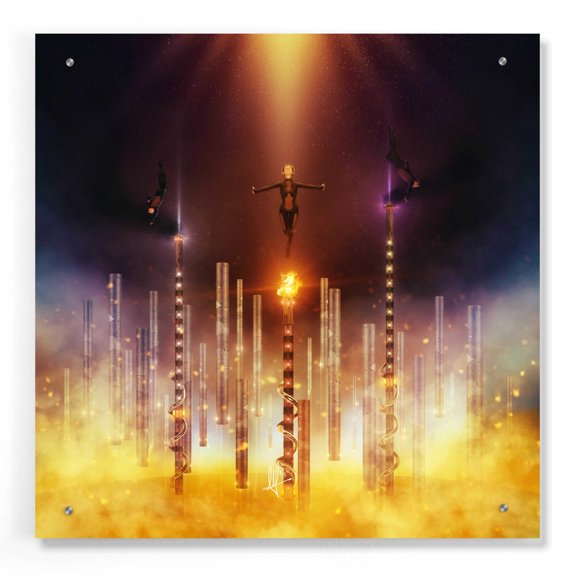 Epic Art 'Prometheus' by Mario Sanchez Nevado, Acrylic Glass Wall Art, 24"x24"