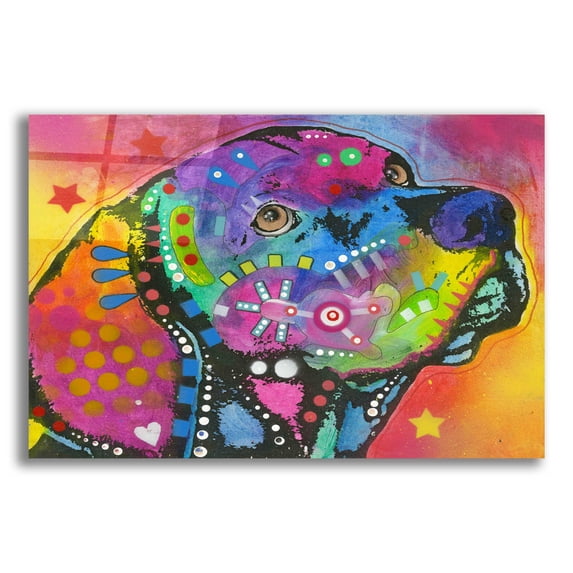 Epic Art 'Psychedelic Lab' by Dean Russo, Acrylic Glass Wall Art, 24"x16"
