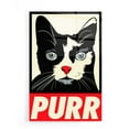 thumbnail image 1 of Epic Art 'Purr Propaganda' by Rachel Caldwell, Acrylic Glass Wall Art, 16"x24", 1 of 3