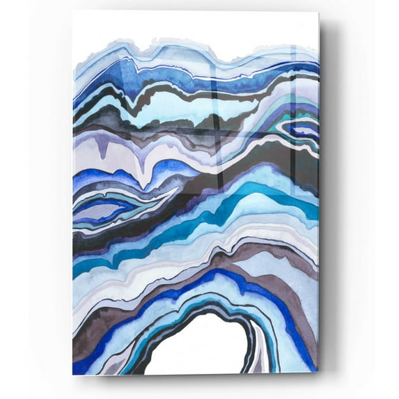 Epic Art 'Quartz Lore II' by Grace Popp, Acrylic Wall Glass, 12"x16"