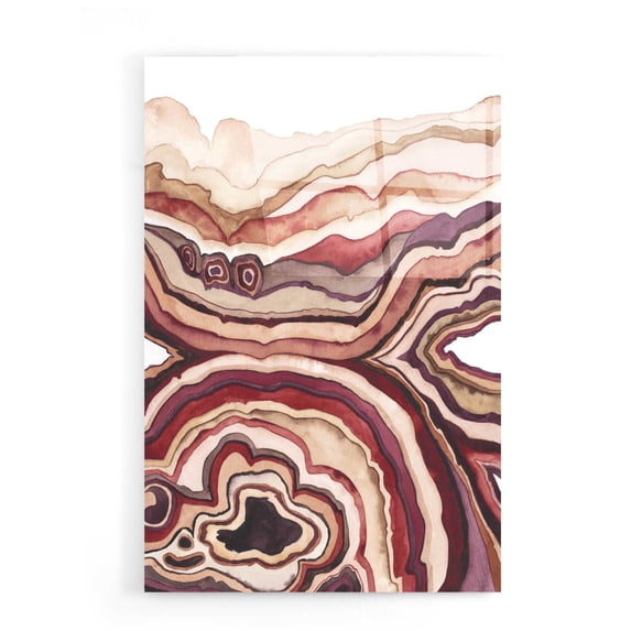 Epic Art 'Quartz Lore III' by Grace Popp, Acrylic Wall Glass, 16"x24"