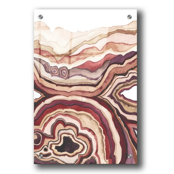 Epic Art 'Quartz Lore III' by Grace Popp, Acrylic Wall Glass, 24"x36"