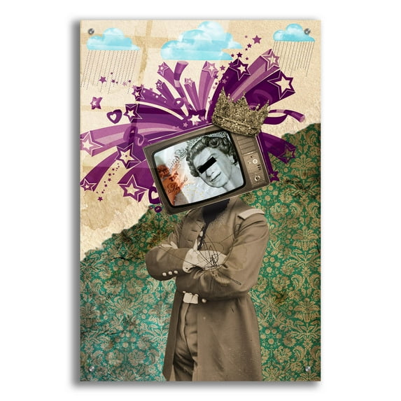 Epic Art 'Queen And King' by Elo Marc, Acrylic Glass Wall Art, 24"x36"