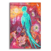Epic Art 'Quetzecal' by Carissa Luminess, Acrylic Glass Wall Art, 24"x36"