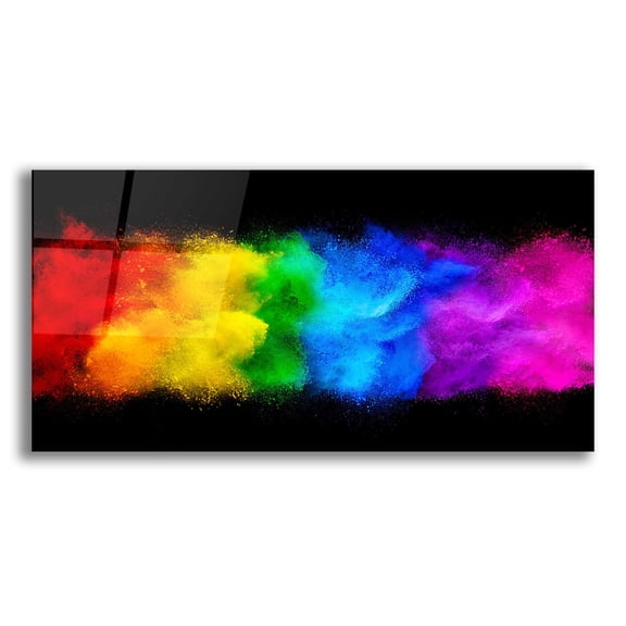 Epic Art 'Radiant Hurricane' by Epic Portfolio, Acrylic Glass Wall Art, 24"x12"