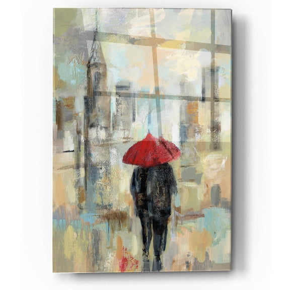 Epic Art 'Rain in the City I' by Silvia Vassileva, Acrylic Glass Wall Art, 12"x16"