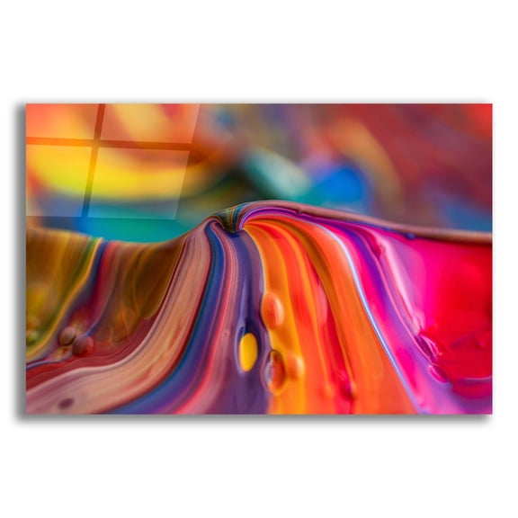 Epic Art 'Rainbow Lava' by Epic Portfolio, Acrylic Glass Wall Art, 16"x12"