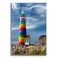 thumbnail image 1 of Epic Art 'Rainbow Lighthouse North' by Mike Jones, Acrylic Glass Wall Art, 16"x24", 1 of 8