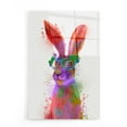 thumbnail image 1 of Epic Art 'Rainbow Splash Rabbit 2, Portrait' by Fab Funky, Acrylic Glass Wall Art, 16"x24", 1 of 3