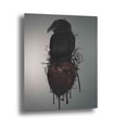 thumbnail image 1 of Epic Art "Raven and Heart Grenade" by Nicklas Gustafsson, on Brushed Aluminum, 24"x36", 1 of 1