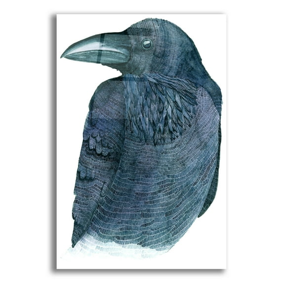 Epic Art ' Raven' by Jeannine Saylor, Acrylic Glass Wall Art, 16"x24"