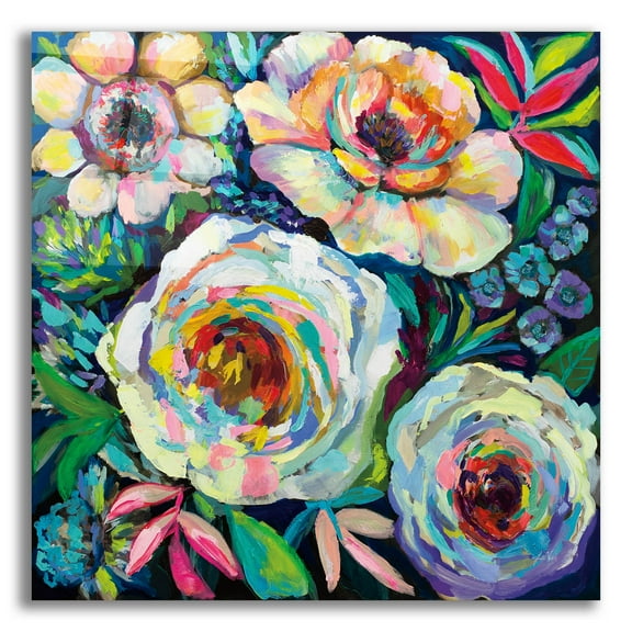 Epic Art 'Reaching for the Sun' by Jeanette Vertentes, Acrylic Glass Wall Art, 12"x12"