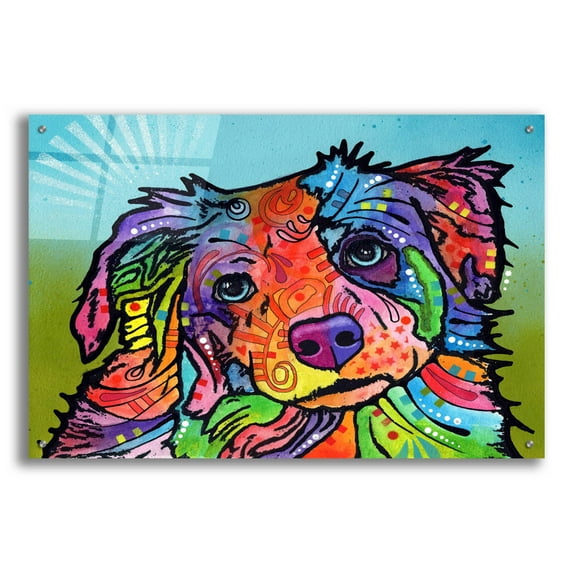 Epic Art 'Reagan' by Dean Russo, Acrylic Glass Wall Art, 36"x24"