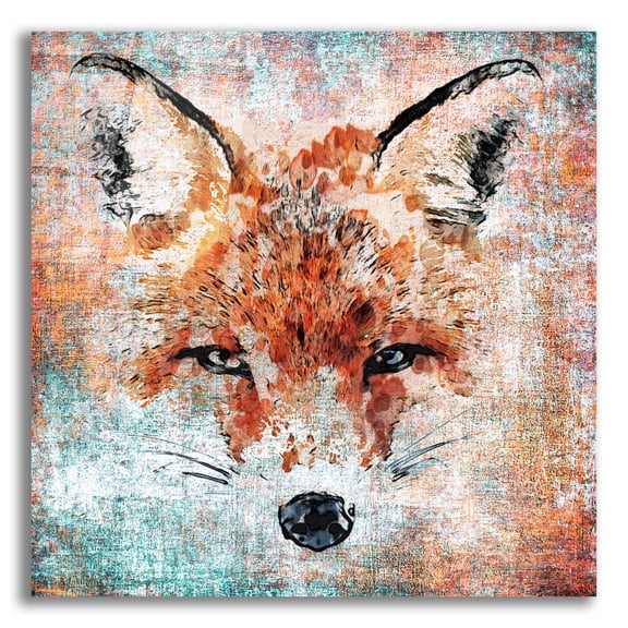 Epic Art 'Red Fox 3' by Irena Orlov, Acrylic Glass Wall Art, 12"x12"