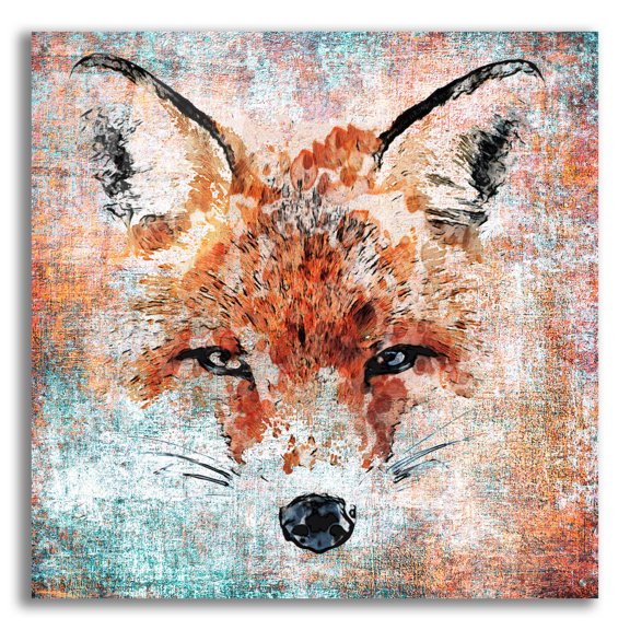 Epic Art 'Red Fox 3' by Irena Orlov, Acrylic Glass Wall Art, 36"x36"