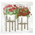 thumbnail image 1 of Epic Art 'Red Geraniums' by Cindy Jacobs, Acrylic Glass Wall Art, 12"x12", 1 of 8