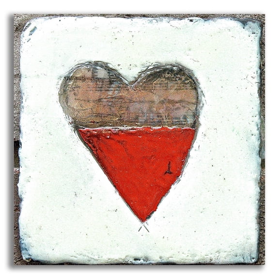 Epic Art 'Red Hot Love 3 2' by LovIsArt, Acrylic Glass Wall Art, 12"x12"