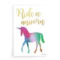 thumbnail image 1 of Epic Art 'Ride a Unicorn' by Susan Ball, Acrylic Glass Wall Art, 16"x24", 1 of 3