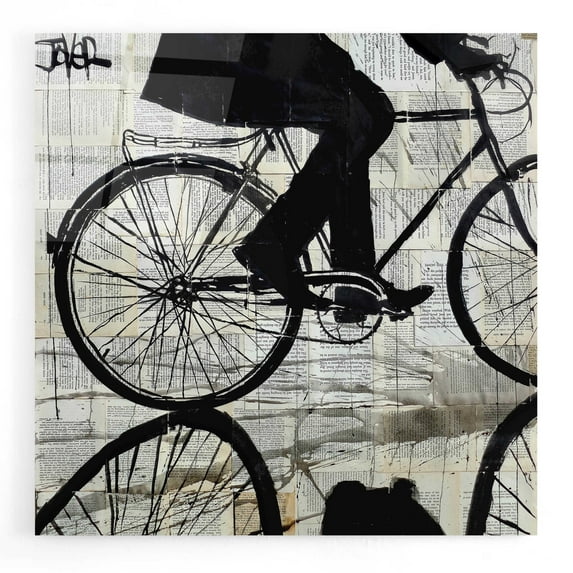 Epic Art 'Ride' by Loui Jover, Acrylic Glass Wall Art, 12"x12"