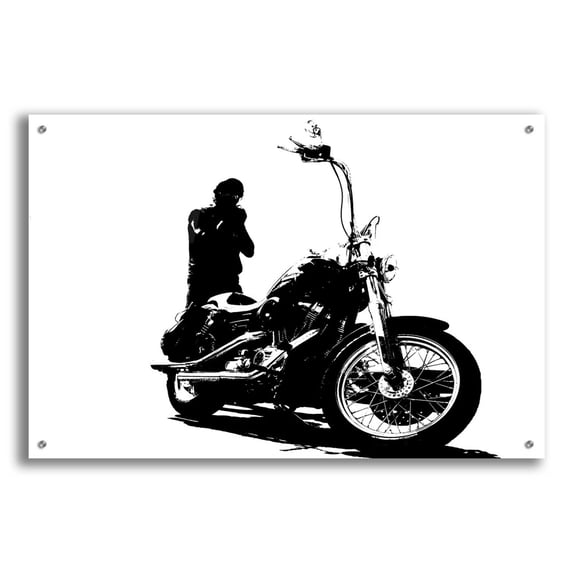 Epic Art 'Rider' by Clive Branson, Acrylic Glass Wall Art, 36"x24"